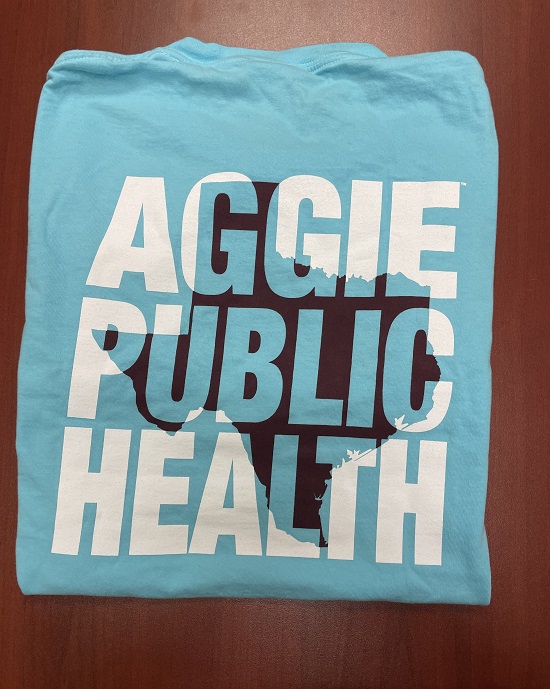 Lagoon Blue -Comfort Colors Garment Dyed Heavyweight Ringspun Short Sleeve Shirt-Front/Back Logo-Texas Aggie